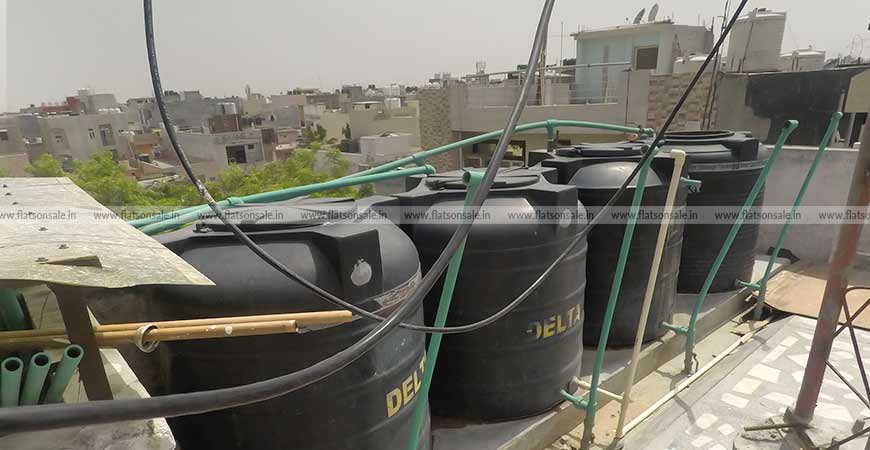 water tank on terrace