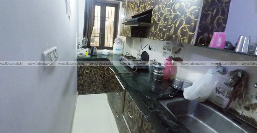 kitchen with cabinets